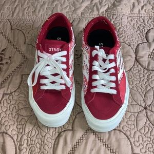 Straye Red Logan Amber Flame Skating Sneakers/Shoes